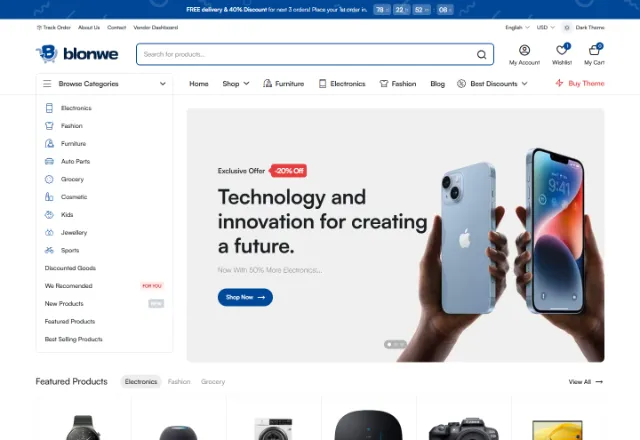 Pazaryeri (E-Ticaret) web sitesi örneği: Çarşı Pazaryeri ana sayfası