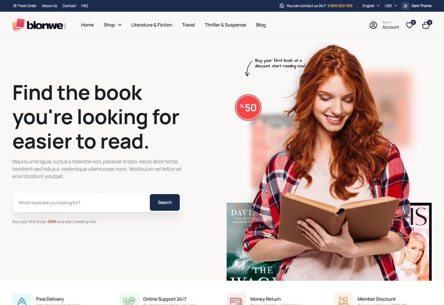 Kitap / Hobi (E-Ticaret) web sitesi örneği: Kitap Evi ana sayfası