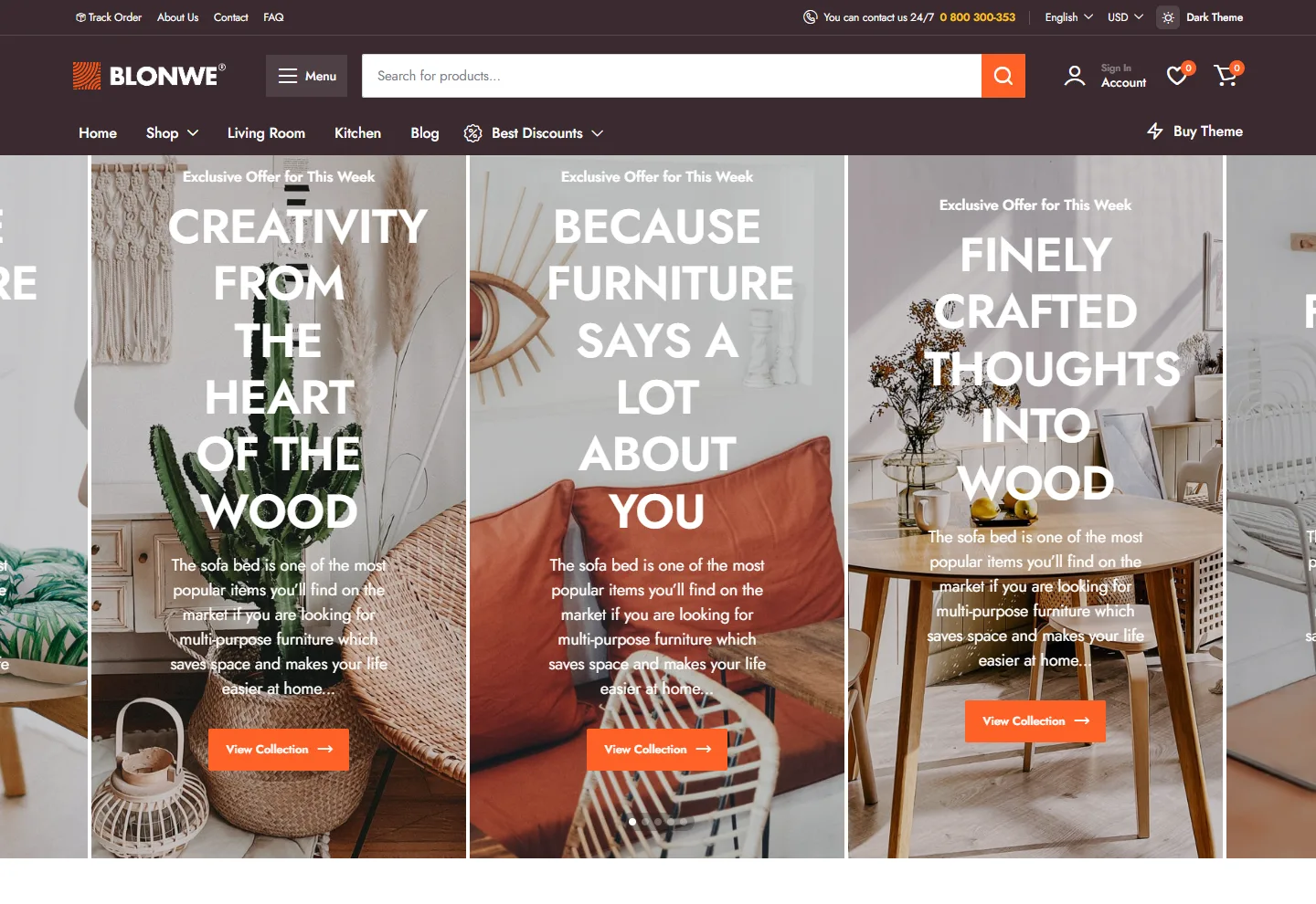 Mobilya (E-Ticaret) web sitesi örneği: Mobilya Evi ana sayfası