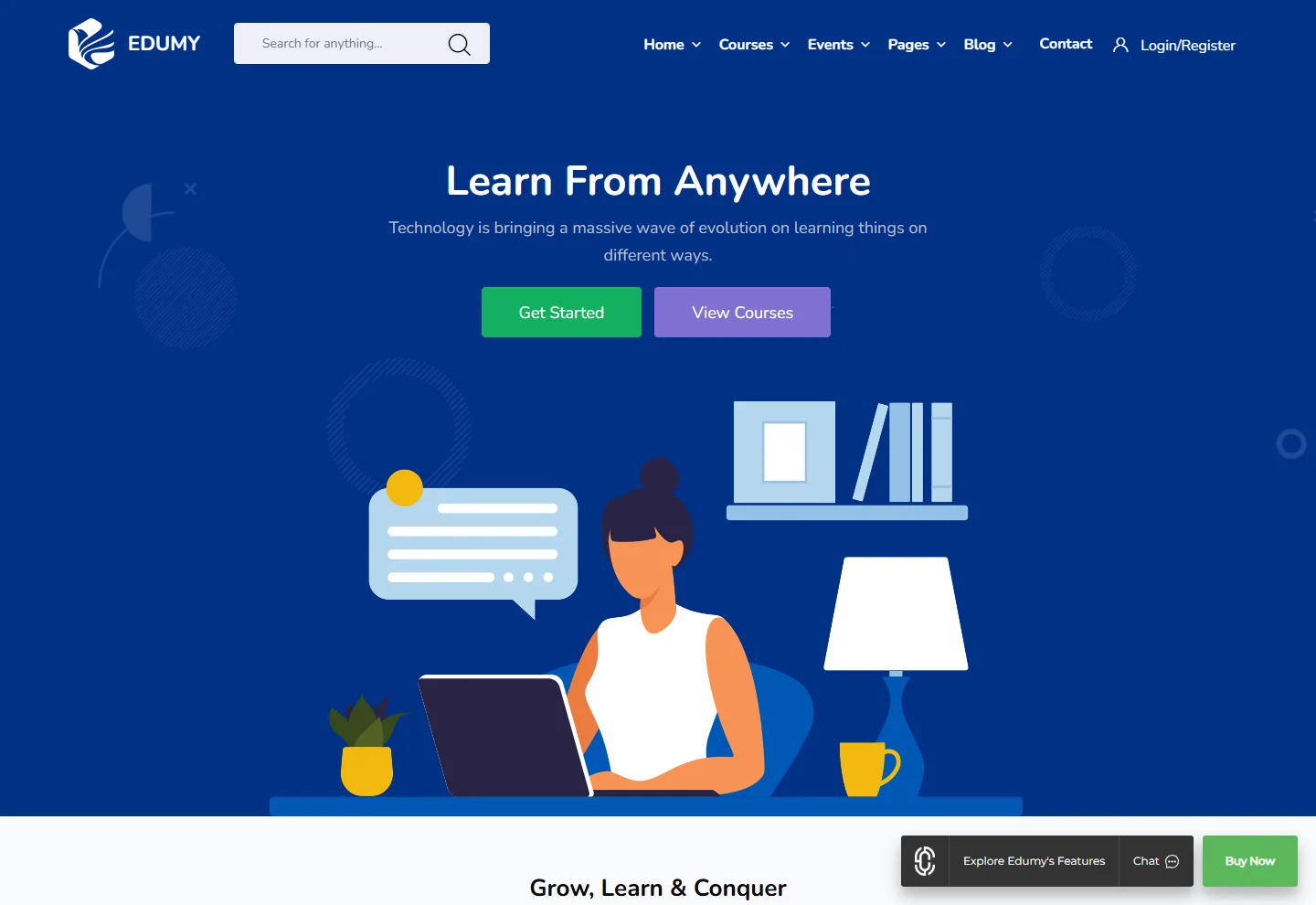 Online Kurs Platformu web sitesi örneği: Kurs Platformu Prestij ana sayfası