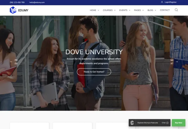 Online Kurs Platformu web sitesi örneği: Kurs Platformu Pro ana sayfası