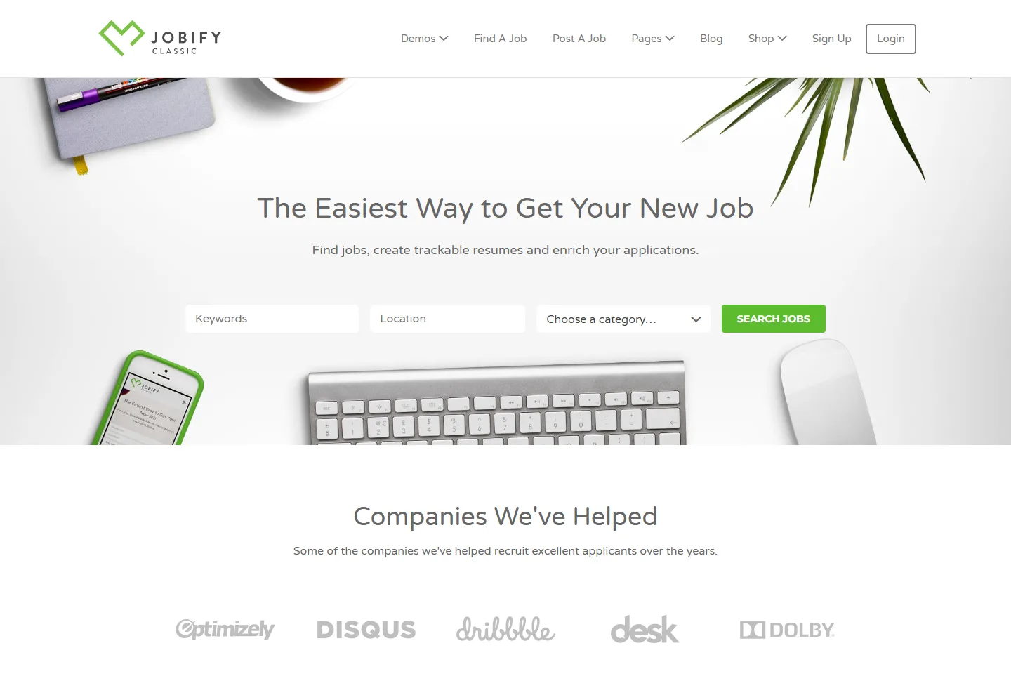 Job Boards website example: Kariyer İlan Modern home page