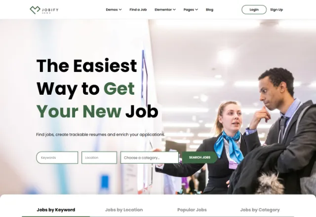 İş İlanı web sitesi örneği: Kariyer İlan Pro ana sayfası