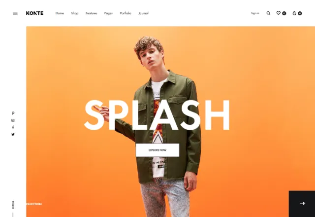 E-Ticaret web sitesi örneği: Butik Mağaza Modern ana sayfası