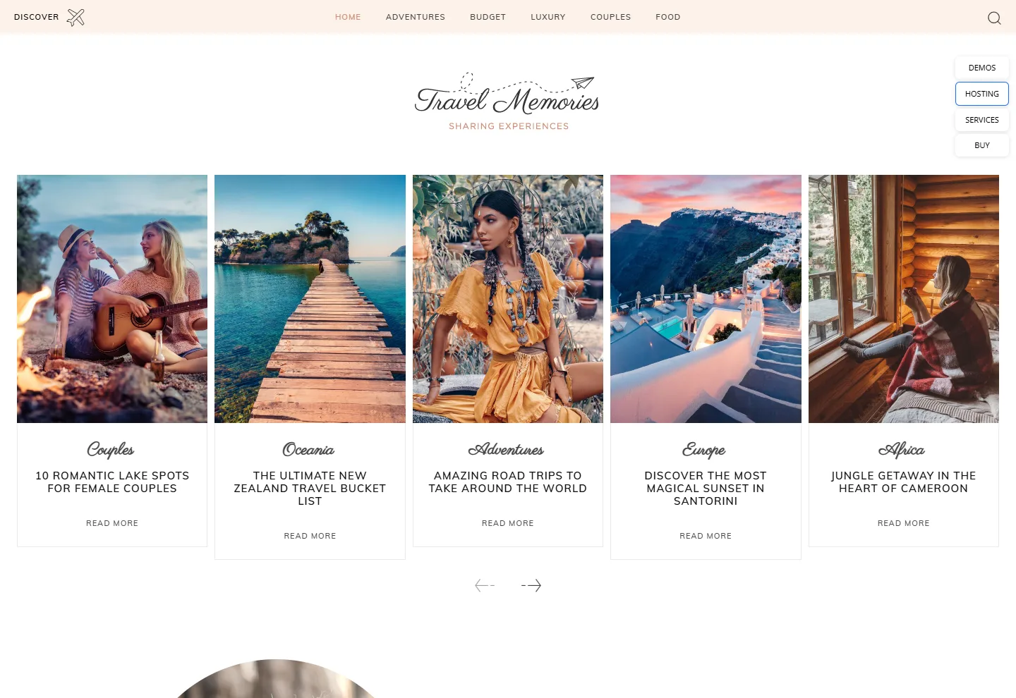 Turizm / Seyahat web sitesi örneği: Gezi Rehberi ana sayfası