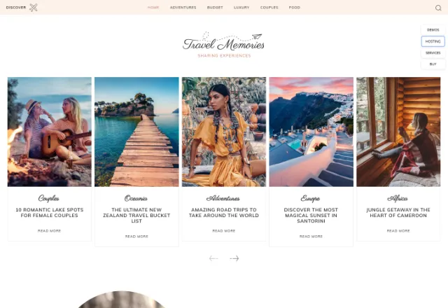 Turizm / Seyahat web sitesi örneği: Gezi Rehberi ana sayfası