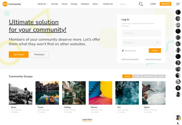 Kurumsal web sitesi örneği: Kurumsal Pro ana sayfası