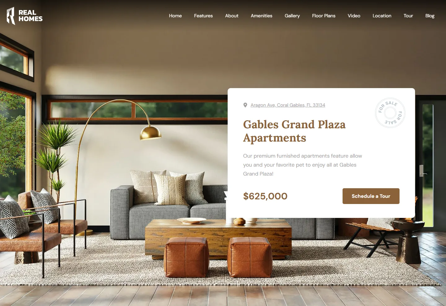 Tek Mülk Sitesi web sitesi örneği: Proje Konut Modern ana sayfası