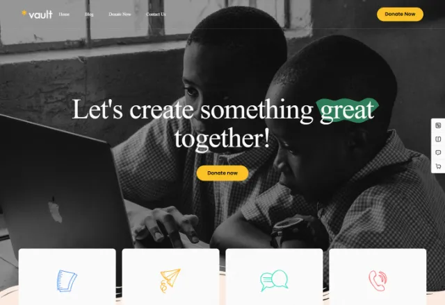 Dernek & Vakıf web sitesi örneği: Dernek & Vakıf ana sayfası