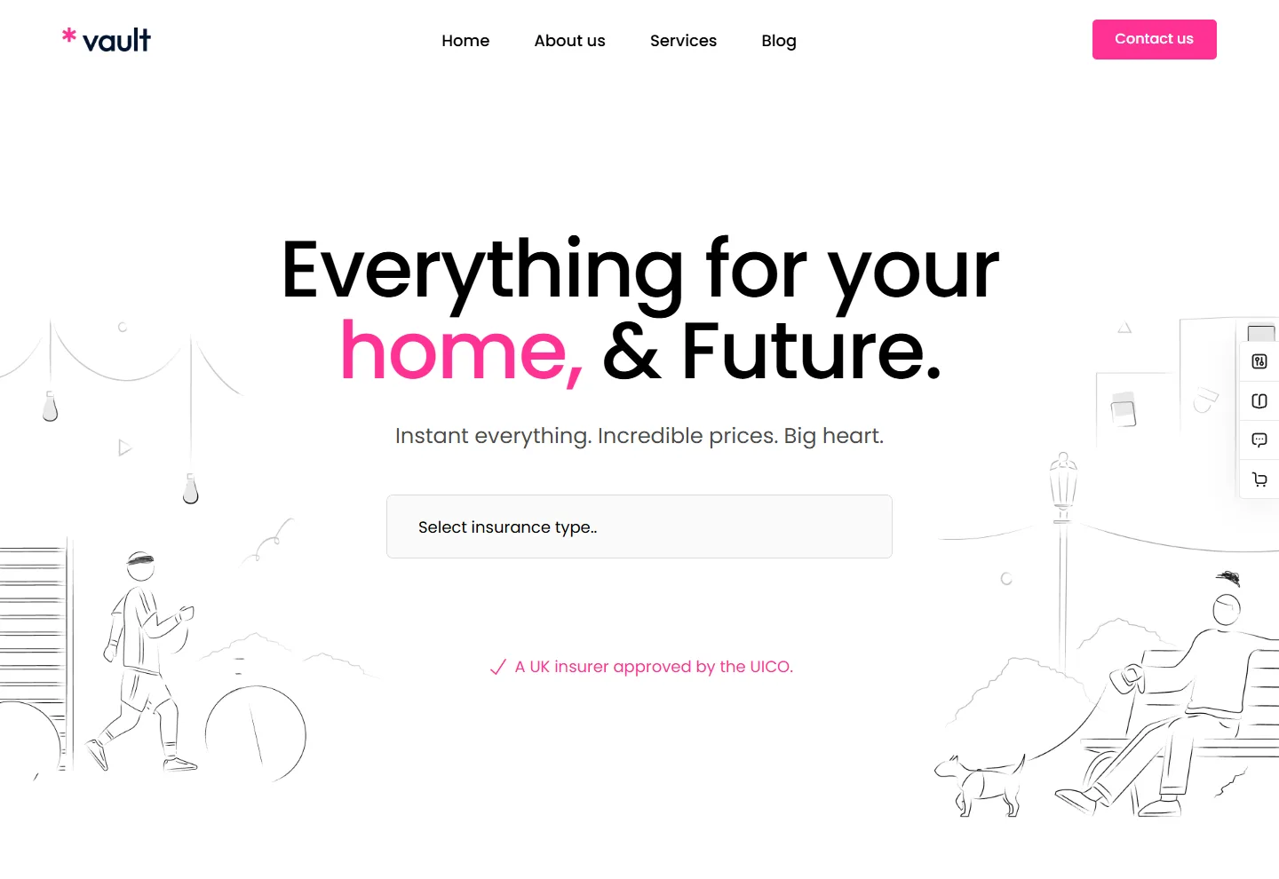 Finans & Sigorta web sitesi örneği: Sigorta Acentesi ana sayfası