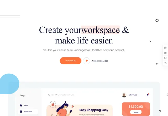 Yazılım & SaaS web sitesi örneği: Yazılım Ürünü Plus ana sayfası