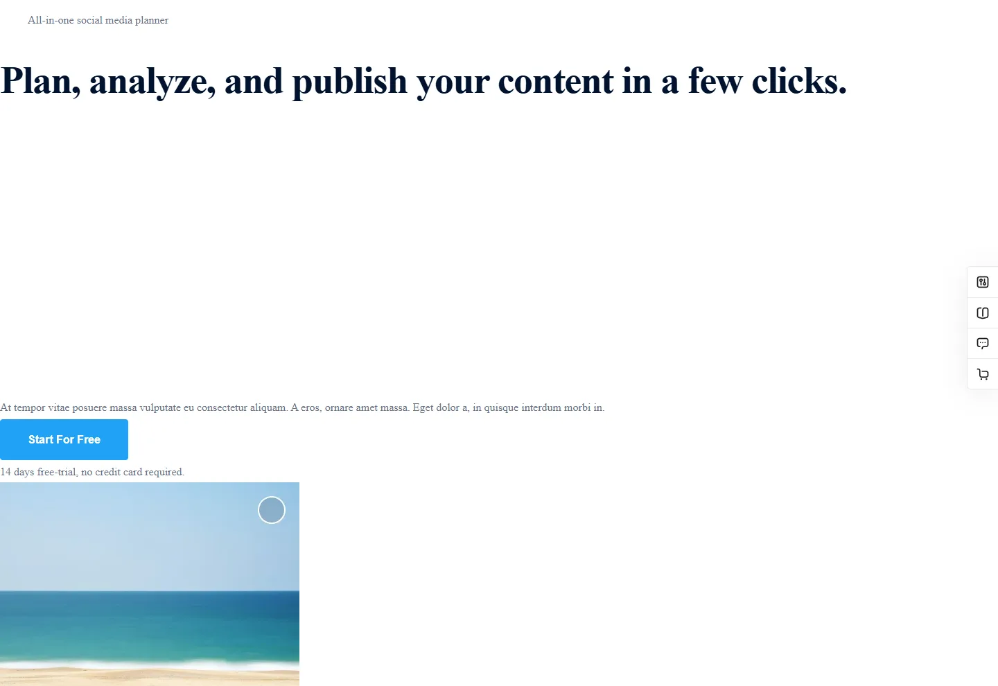 Yazılım & SaaS web sitesi örneği: Yazılım Ürünü ana sayfası