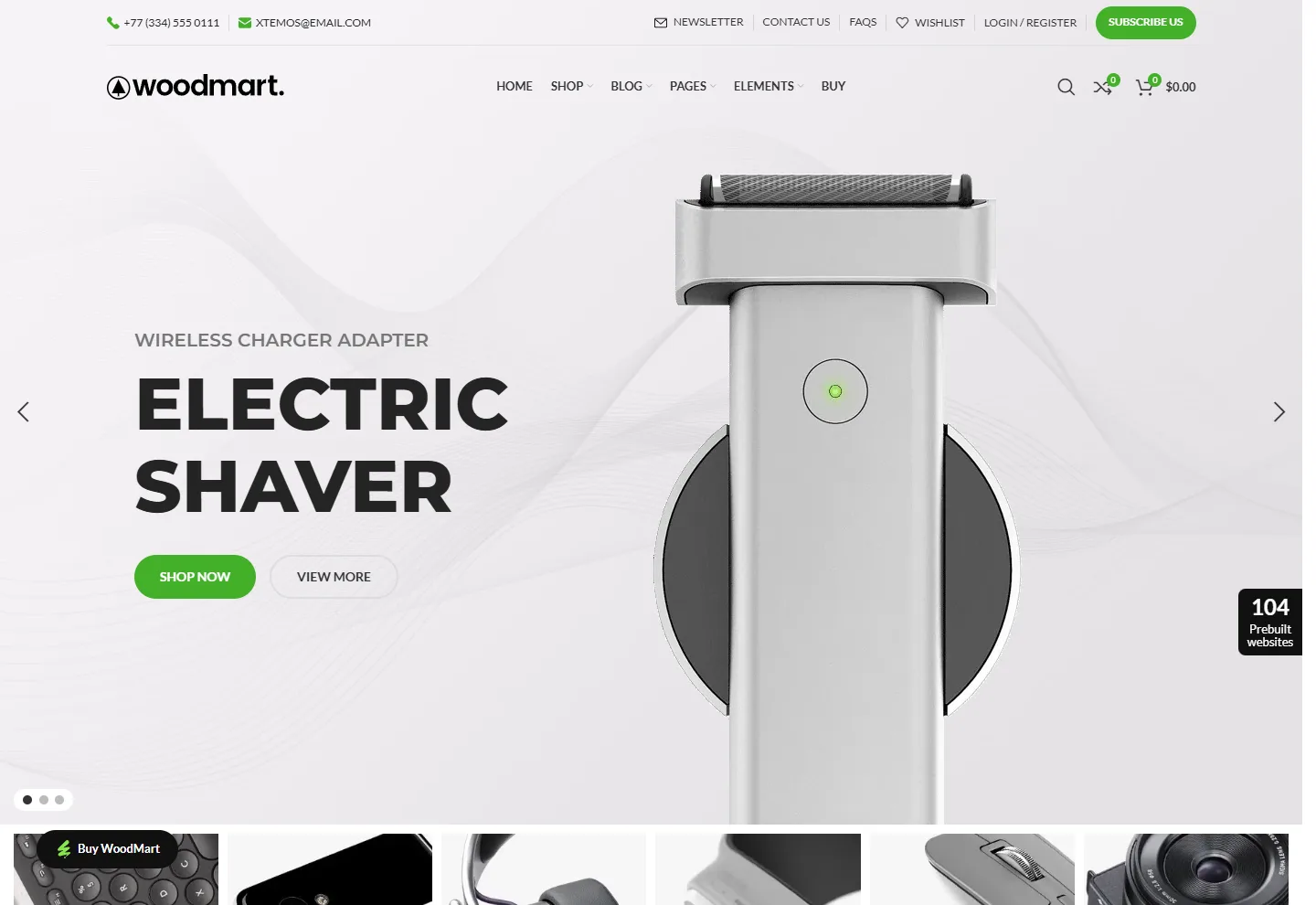 Elektronik (E-Ticaret) web sitesi örneği: Elektronik Mağaza Plus ana sayfası