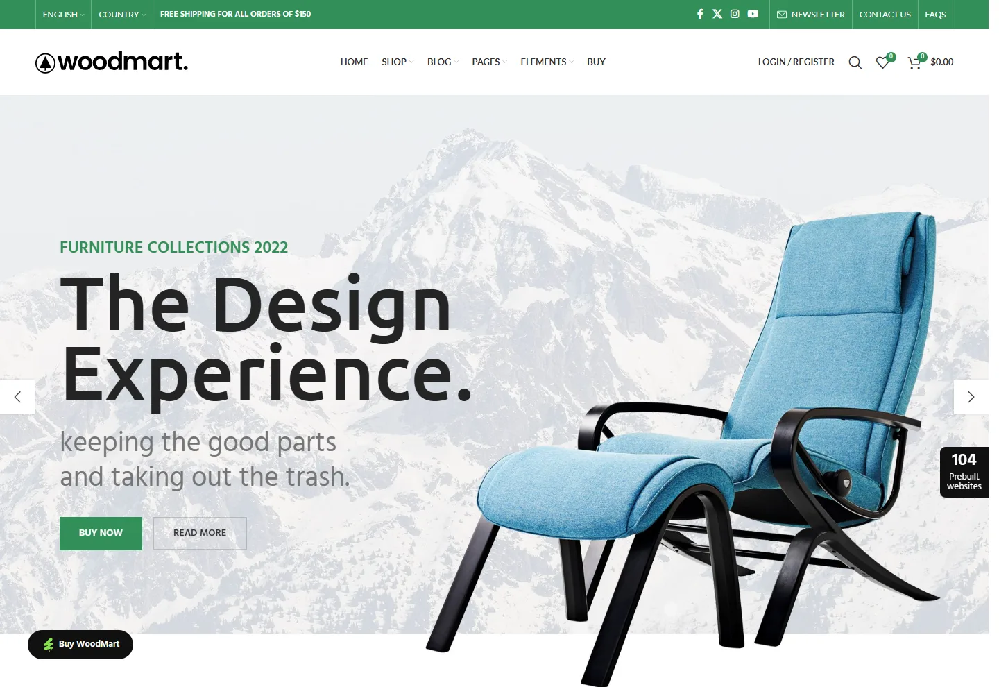 Furniture (E-commerce) website example: Furniture Mağazası home page