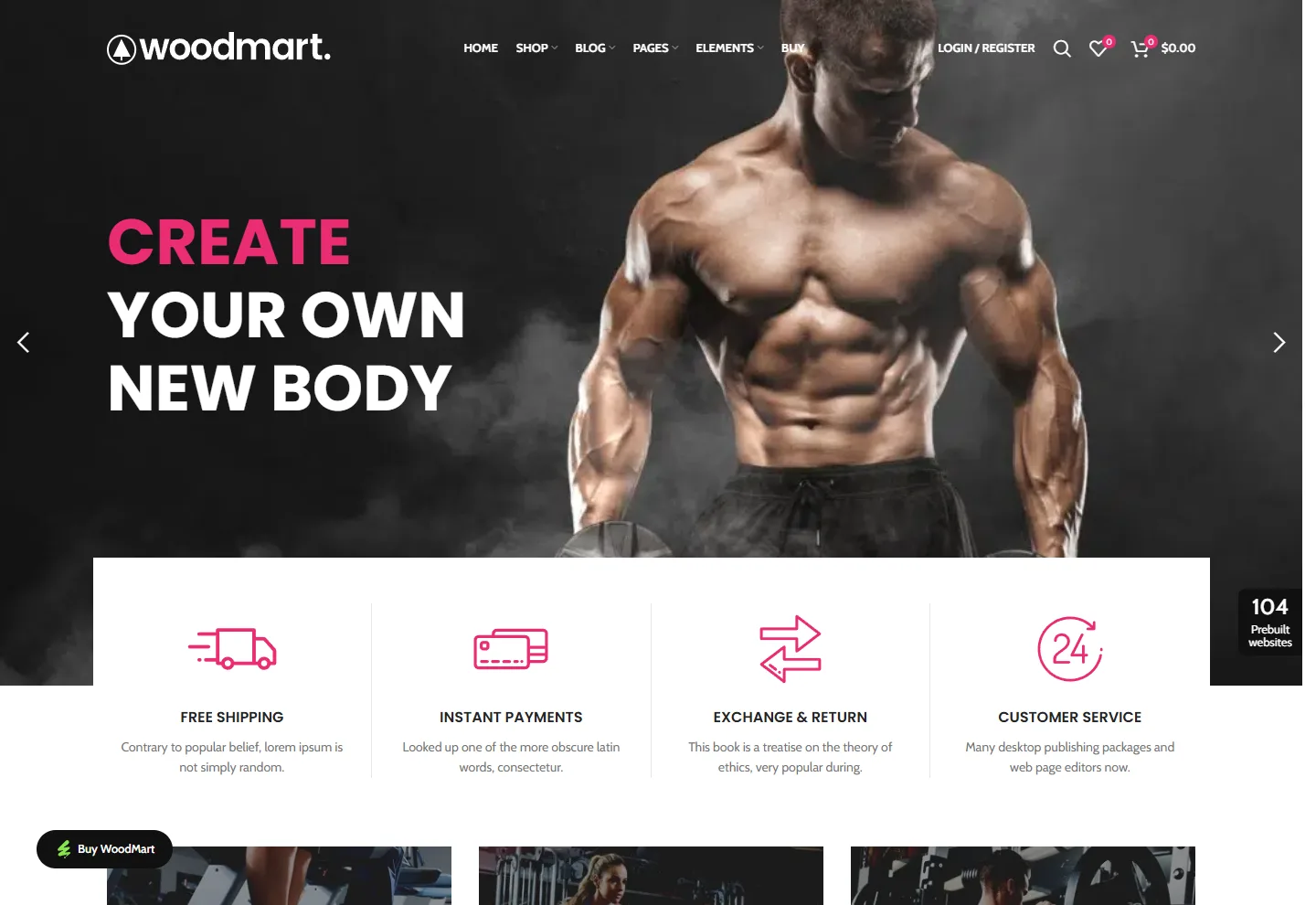 Spor / Outdoor (E-Ticaret) web sitesi örneği: Spor Mağazası ana sayfası